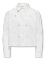 Kids ONLY winter t-shirt meisjes - wit - KogClara - oversize fit