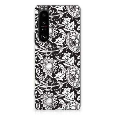 Sony Xperia 1 III | TPU Case | Black Flowers Sony Xperia 1 III | TPU Case | Black Flowers