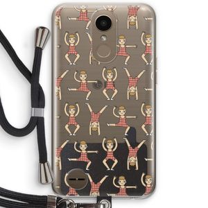 Gymboys: LG K10 (2017) Transparant Hoesje met koord