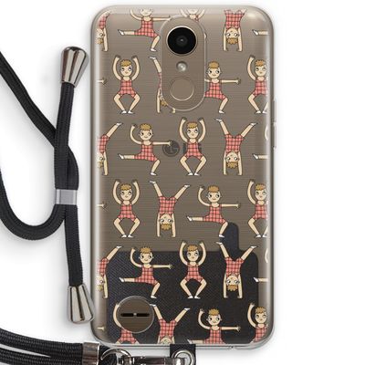 Gymboys: LG K10 (2017) Transparant Hoesje met koord