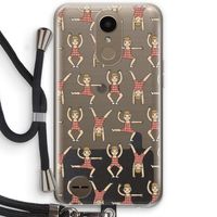 Gymboys: LG K10 (2017) Transparant Hoesje met koord