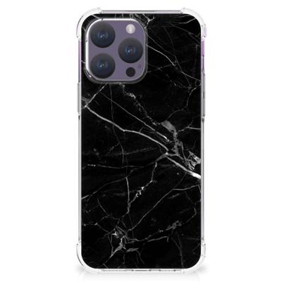 iPhone 15 Pro Max Anti-Shock Hoesje Marmer Zwart - Origineel Cadeau Vader iPhone 15 Pro Max Anti-Shock Hoesje Marmer Zwart - Origineel Cadeau Vader