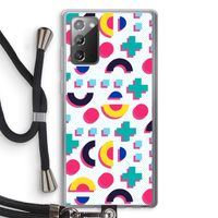 8-bit N°2: Samsung Galaxy Note 20 / Note 20 5G Transparant Hoesje met koord