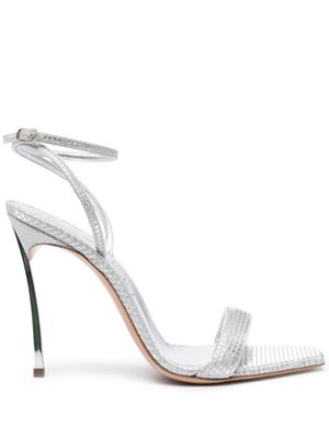 Casadei sandales Superblade Diadema 100 mm - Argent