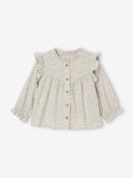Babyblouse met ruches groengrijs