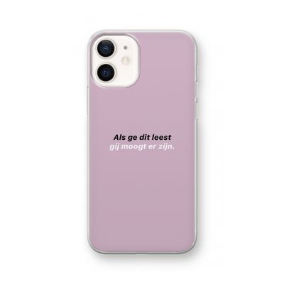 gij moogt er zijn: iPhone 12 Transparant Hoesje