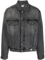 GUESS USA veste en jean à patch logo - Noir