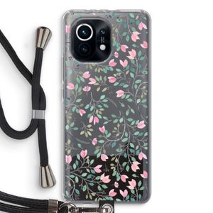 Sierlijke bloemen: Xiaomi Mi 11 Transparant Hoesje met koord