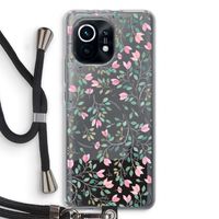 Sierlijke bloemen: Xiaomi Mi 11 Transparant Hoesje met koord