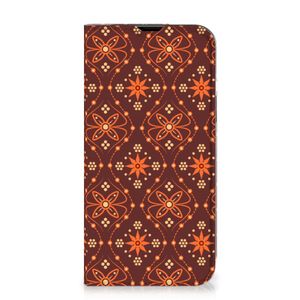 iPhone 14 Hoesje met Magneet Batik Brown