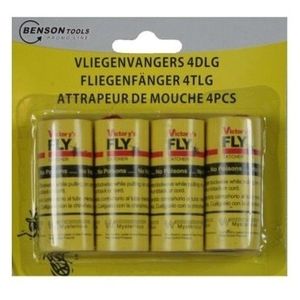 Vliegenstrips set van 4 stuks