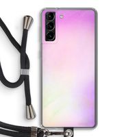 Flow mist pastel: Samsung Galaxy S21 Plus Transparant Hoesje met koord