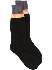 Prada chaussettes à chevrons - Noir