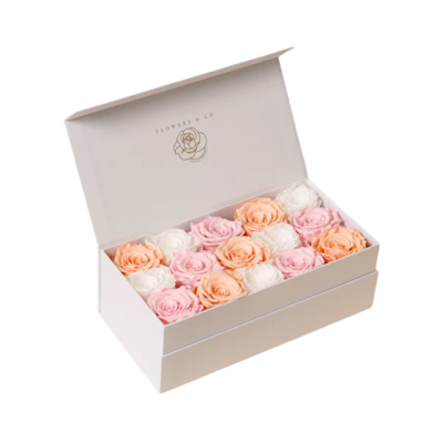 Pastel mix Longlife Rose Box - medium
