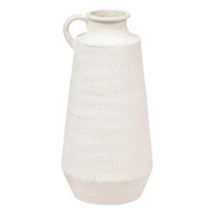 Bloemenvaas Sciacca - wit - keramiek - D20 x H41 cm - Stelen en boeketten - Grieks/Romeins thema