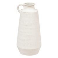 Bloemenvaas Sciacca - wit - keramiek - D20 x H41 cm - Stelen en boeketten - Grieks/Romeins thema Bloemenvaas Sciacca - wit - keramiek - D20 x H41 cm - Stelen en boeketten - Grieks/Romeins thema