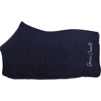 Zweetdeken Harry's Horse Denici Cavalli Taupe, 205 cm in donkerblauw Zweetdeken Harry's Horse Denici Cavalli Taupe, 205 cm in donkerblauw