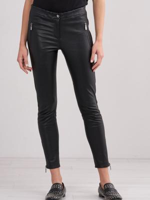 Leren damesbroek