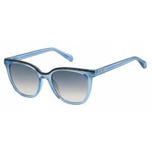 Fossil Zonnebril 3103/g/s Dames Cat.3 Vierkant Blauw/grijs
