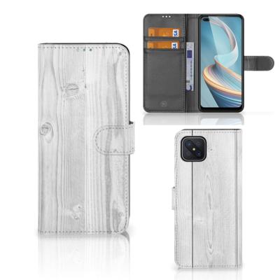 OPPO Reno4 Z | Book Style Case | White Wood