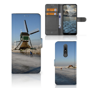 Nokia 2.4 Flip Cover Schaatsers