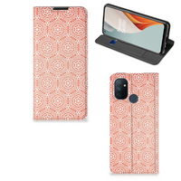 OnePlus Nord N100 Hoesje met Magneet Pattern Orange - thumbnail