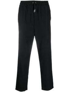 Maison Kitsuné pantalon droit à lien de resserrage - Noir