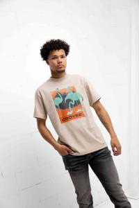 Croyez Thermal Flamingo T-Shirt Heren Bruin - Maat XS - Kleur: Bruin | Soccerfanshop