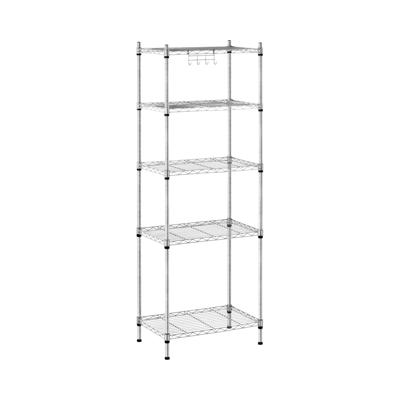 Opbergrek metaal - 35 x 55 x 150 cm - 150 kg - grijs