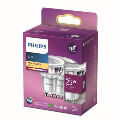 Philips Led lamp3,1W - GU10 - Led set van 2 - 929001217518
