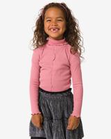 HEMA Kindertop rib glitter roze (roze)