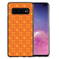 Samsung Galaxy S10+ Bumper Case Batik Oranje