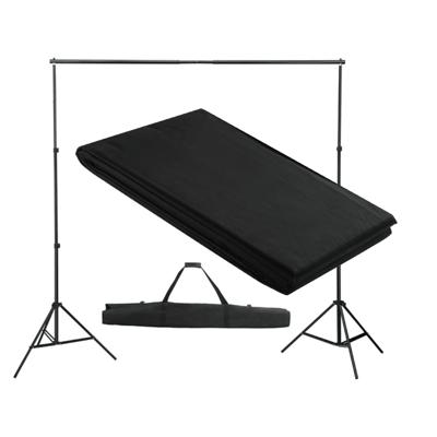 Achtergrondsysteem 300x300 cm zwart