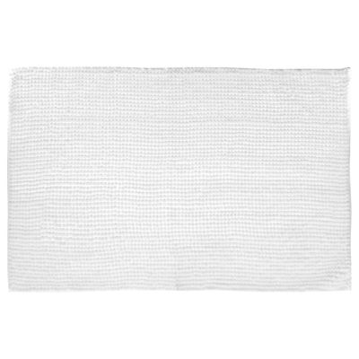 Badkamerkleedje/badmat voor op de vloer wit 50 x 80 cm
