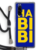 Habibi Blue: Sony Xperia 5 Transparant Hoesje met koord