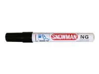 Zwarte stift Snowman Permanente Marker zwart schrijfstift merkstift viltstift( doos. 12st) Zwarte stift Snowman Permanente Marker zwart schrijfstift merkstift viltstift( doos. 12st)