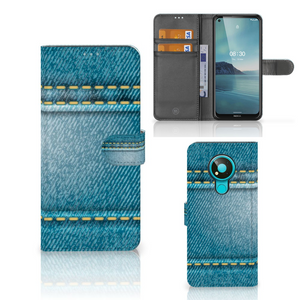 Nokia 3.4 Wallet Case met Pasjes Jeans