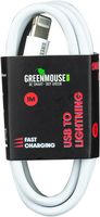 Greenmouse Lightning kabel, USB-A naar 8-pin, 1 m, wit