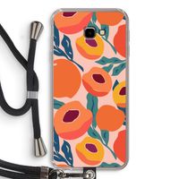 Perzik: Samsung Galaxy J4 Plus Transparant Hoesje met koord Perzik: Samsung Galaxy J4 Plus Transparant Hoesje met koord