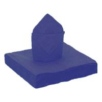 20x stuks feest servetten kobalt blauw - 40 x 40 cm - papier