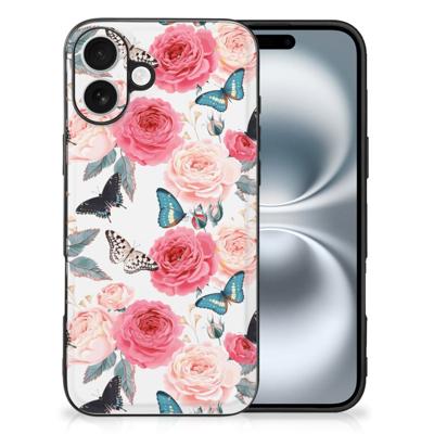 iPhone 16 Bloemen Hoesje Butterfly Roses iPhone 16 Bloemen Hoesje Butterfly Roses