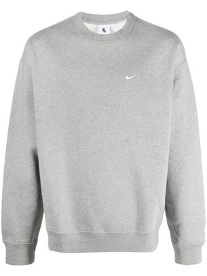Nike sweat à logo Solo Swoosh - Gris