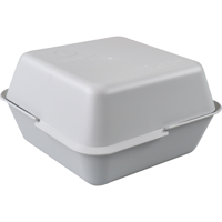 Circulware Bak | PP | reusable | hamburgerbak | 156x156x43mm | stone | 72 stuks