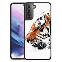 Kleurrijke Telefoonhoesje Samsung Galaxy S21 Plus Watercolor Tiger