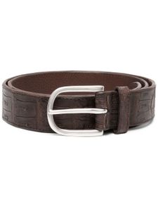 Orciani ceinture en cuir embossé - Marron