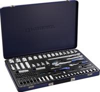 Promat /tecwerk dopsleutelset | 91-delig 1/4 + 1/2 inch | sleutelwijdtes 4-32 mm | aantal tanden 20/36 6-kant - 4000821192