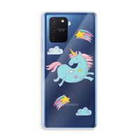Vliegende eenhoorn: Samsung Galaxy Note 10 Lite Transparant Hoesje