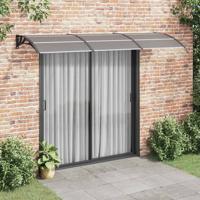 Deurluifel 300x100 cm polycarbonaat zwart