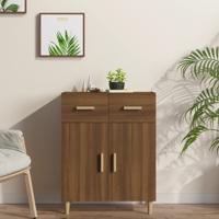 Dressoir 69,5x34x89 cm bewerkt hout bruin eikenkleur
