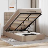 Ottoman bed met matras en LED's 120x190 cm kunstleer